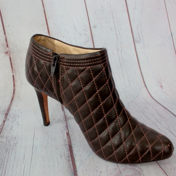 Anne Klein vintage quilted high hills booties - Picture 2 of 4